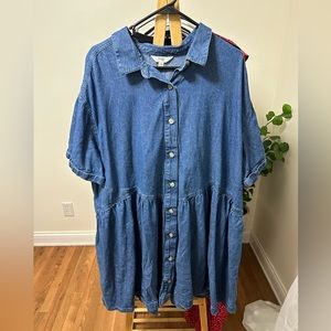 Terra & Sky Plus size denim dress